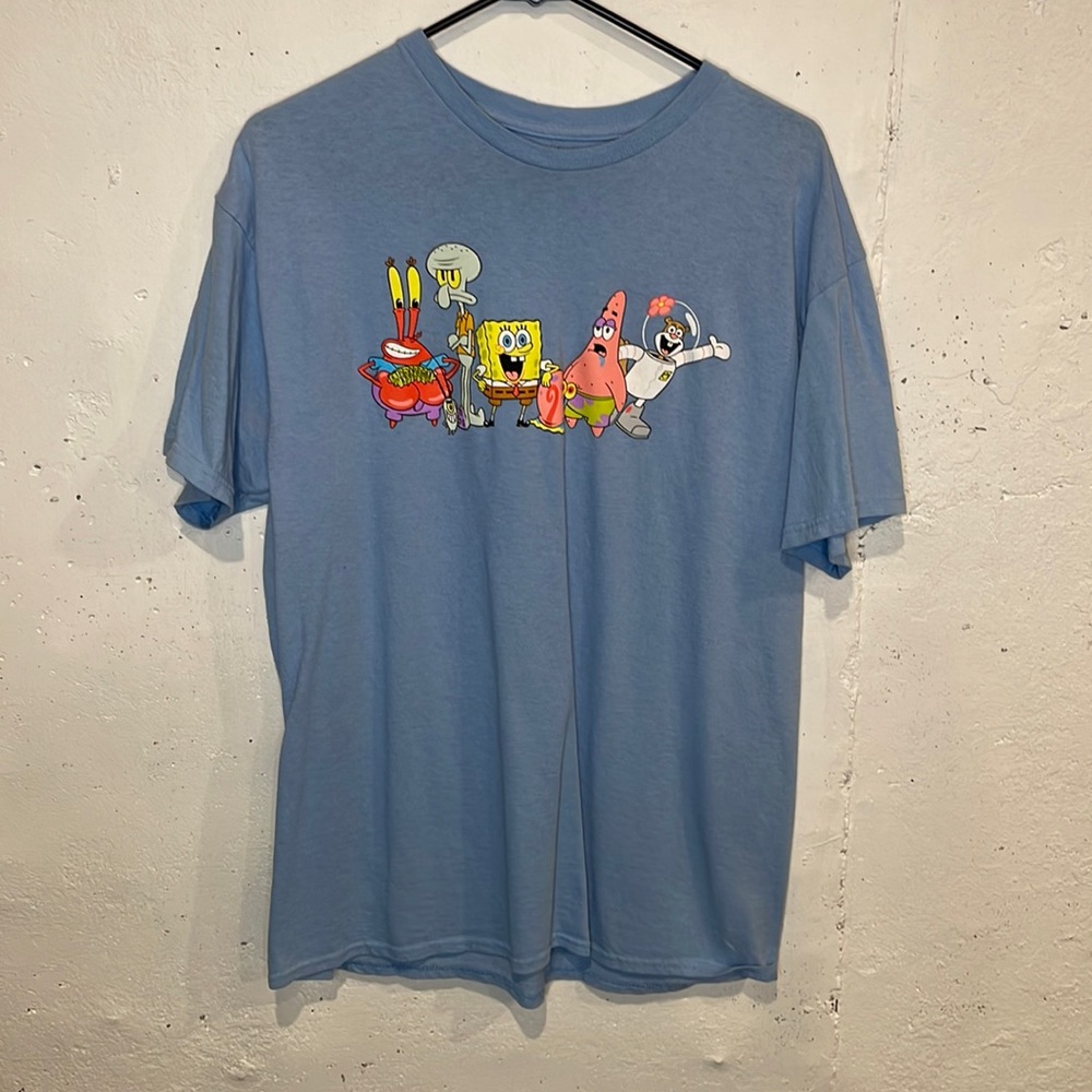 Mens Nickelodeon SpongeBob graphic T-shirt size L / Blue